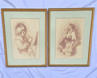 Pierre-August Renior Drawing Reproductions, Framed (2)
Lot #: 191