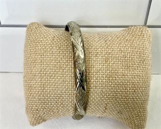 Sterling Silver Bangle Bracelet
Lot #: 193