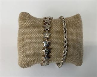 Two Sterling Silver Bracelets
Lot #: 194