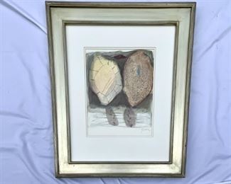 Two Turtles, Mixed Media Abstract Art Signed Ben
Lot #: 196
