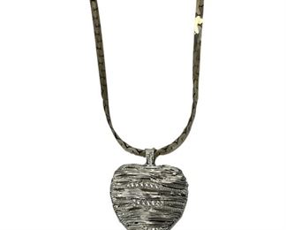 SS & Crystal Heart Pendant & Chain (19.9 Grams)
Lot #: 202