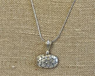 Crystal Oval Pendant And Necklace
Lot #: 199