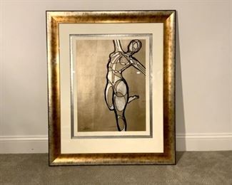 Dancers II, Abstract Dancer Framed Print
Lot #: 204