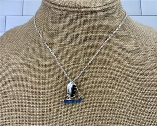 Sailboat Charm On A Sterling Chain
Lot #: 201