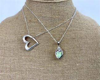 Sterling Silver Heart Pendants
Lot #: 218