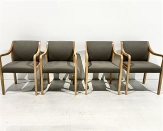 A Set Of Four Industrial Upholstered Office Chairs, Kimball International
Lot #: 222