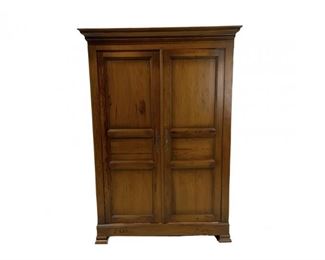 A Cherry Color Paneled Wood Armoire
Lot #: 230