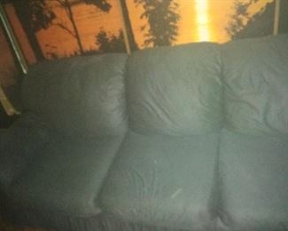 1. LIVING ROOM SOFA AND A MATCHING LOVE SEAT . COLOR IS ACTUALLY A DARK GRAY $125 EA