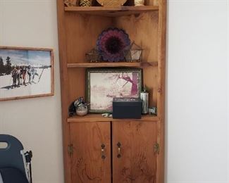 Wooden corner cabinet