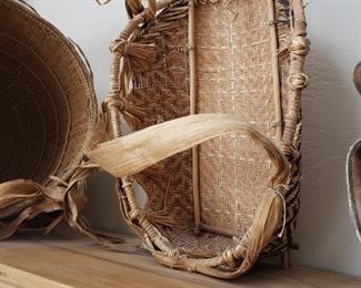 Vintage food gathering basket