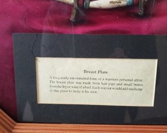 Native framed breast plate
