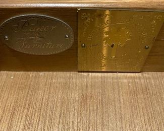 A Georgian style stacking three tier chest by Baker furniture from their Historic Charleston Reproductions. 