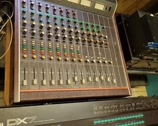 Tascam M-35 Analog Mixer with wood. 1970's Working Condition with original box and manual