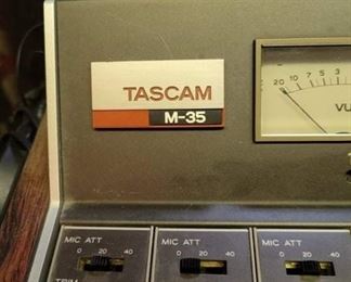 Tascam M-35 Analog Mixer with wood. 1970's Working Condition with original box and manual