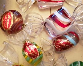 Murano glass candies
