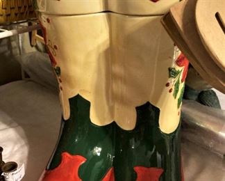 Christmas boots cookie jar