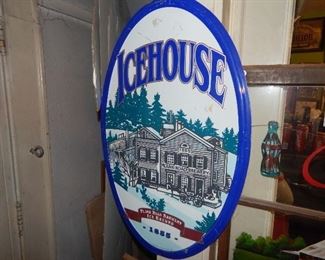 icehouse metal sign