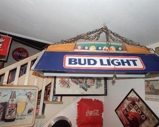 Bud Light pool table light