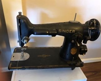 Antique singer sewing machine without a cabinet