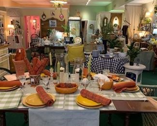 We have lots of items to help you set a beautiful table!