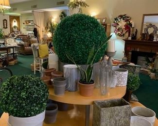 Two round tables make for a wonderful display piece.  