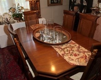 DINING TABLE TO SEAT 8 - 12, 2 LEAVES