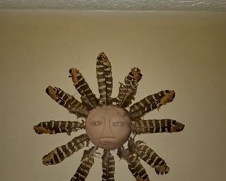 Kachina (Hopi) sun face mask