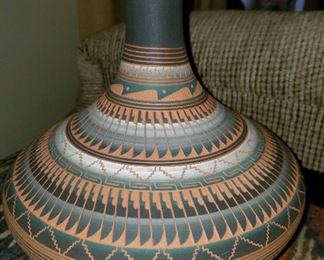 Native American pottery vase