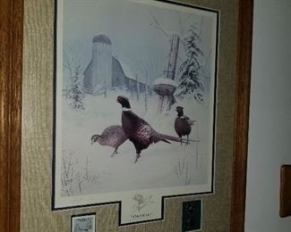 National Parks Series “Winter Wonder”  framed print with stamp & medal