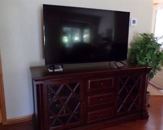 tv stand & flat screen