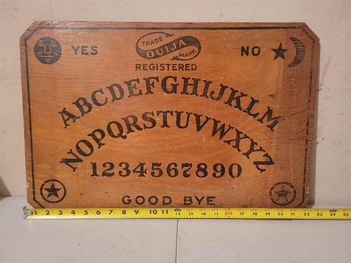 Antique Wooden Trade Registered Ouija Board