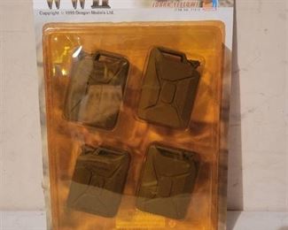 German Jerry Can Set Dk Yellow Wwii Dragon For 12" Action Figures, Gi Joe 1:6