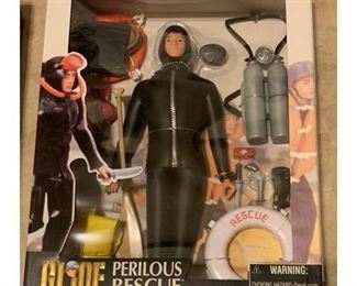 GI Joe Timeless Collection PERILOUS RESCUE Navy Scuba Diver Frogman 12" Action Figure Set (2000 Hasbro)