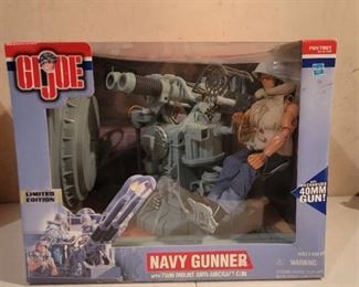 Gi Joe 2000 Navy Gunner Anti-aircraft Gun 12" Action Figure 1/6 Sealed Bz234