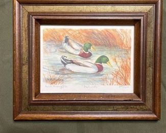 Lovely Maleta Forsberg framed print (10x12 inch frame) - renowned Kansas artist