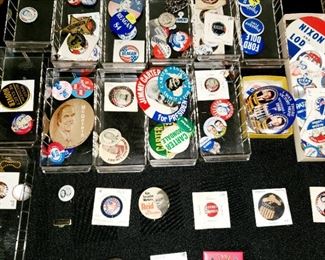 New to sale, just added. Prices will not be reduced on these items.  Presidential pins, Military pins, historical pins. 