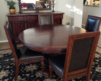 Thomasville dining set with extra table leaf