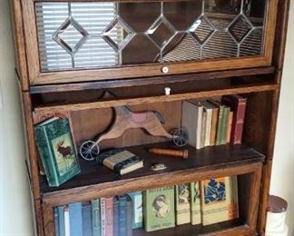 Antique lawyers bookcase.  Many antique books!