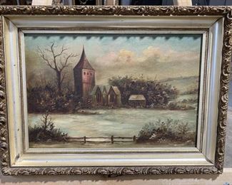 River Landscape Oil Painting