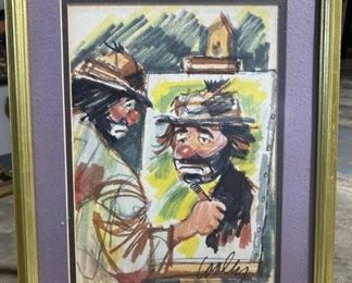 Sad Clown Self Portrait