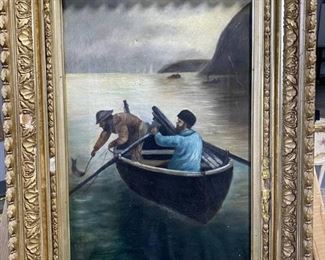 Two Fisherman in a Boat