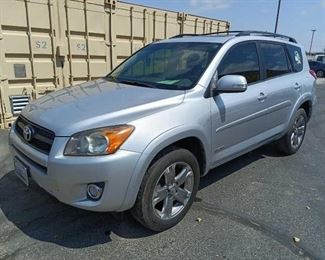Lot 91: CURRENT SMOG
Year: 2011
Make: Toyota
Model: RAV4
Vehicle Type: Multipurpose Vehicle (MPV)
Mileage: 58,802
Plate:
Body Type: 4 Door Wagon
Trim Level: Sport
Drive Line: FWD
Engine Type: L4, 2.5L
Fuel Type: Gasoline
Horsepower:
Transmission:
VIN #: JTMWF4DV3B5038561

DMV Registration: $659
Doc Fee: $70
Smog Fee: $60

Features and Notes:
Sold on Application for Duplicate title 
Power Windows and Door Locks . Cold AC