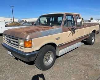 Sold on Non Op 
Year: 1987
Make: Ford
Model: F-250
Vehicle Type: Pickup Truck
Mileage: 116,757
Plate: 6C67328
Body Type: 2 Door Cab; Super Cab
Trim Level: Base
Drive Line: RWD
Engine Type: V8, 7.5L (460 CID)
Fuel Type: Gasoline
VIN #: 1FTHX25L4HKB22504

Non Op Fee: $61
Doc Fee: $70 

Features and Notes:
Clean California Title in Hand 
Included with Truck: Brand New Eddlebrock performance intake manifold  and used replacement steering column