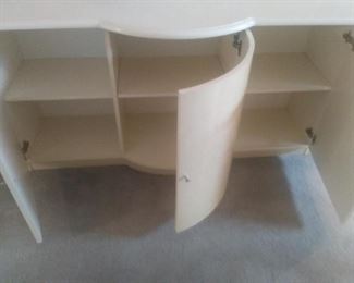 Sideboard dining cabinet's shelves.