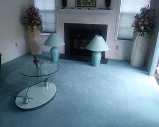 Pedestals, and table lamps are also available. The lamps do have a 3 setting capability.