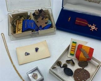 Military Pins, Medals, Etc