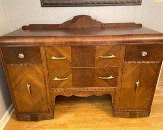 Possibly 1940s Art Deco Waterfall Sideboard Style