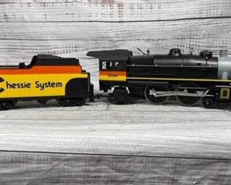 Lionel G scale Chessie System 5106 442 steam locomotive and tender