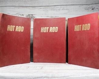 Lot of Vintage Binders of Hot Rod Magazine 3 Full years 1970s
