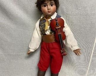 Mary Van Osdell Limited Edition Gypsy Boy Doll with Violin